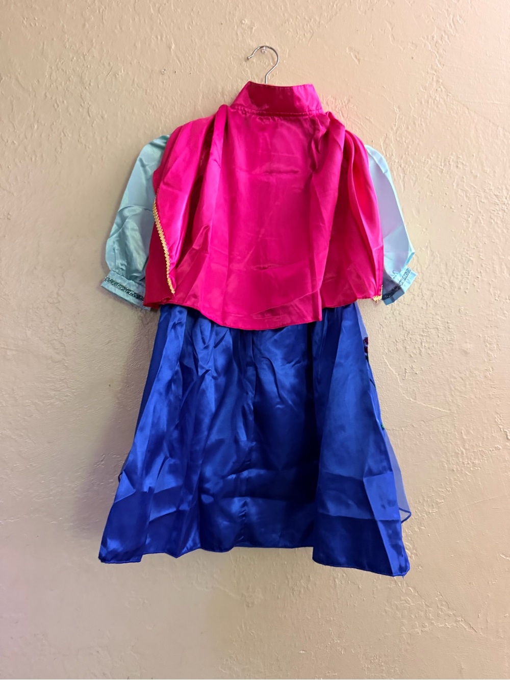 Kids Pink and Blue Princess Costume with Cape & Accessories - Picture 3 of 6